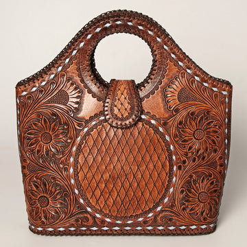 American Darling Tote Hand Tooled Genuine Leather Women Bag Western Handbag Purse